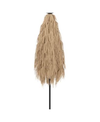 Garden Parasol Brown Material: 100% polyester, Powder-Coated Steel