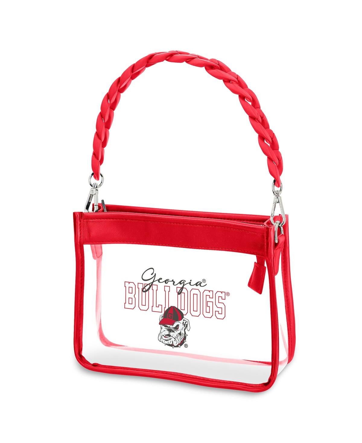 Wear By Erin Andrews Georgia Bulldogs Plastic Chain Mini Crossbody In Red