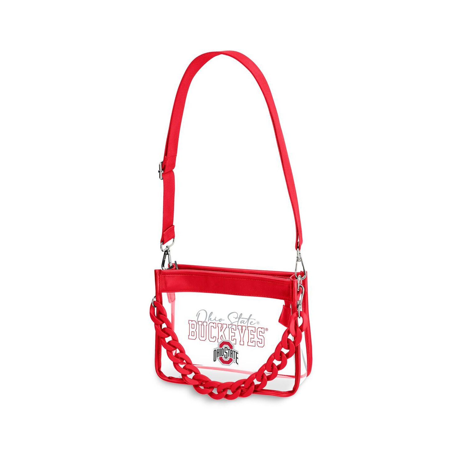 Ohio State Buckeyes Plastic Chain Mini Crossbody Handbag