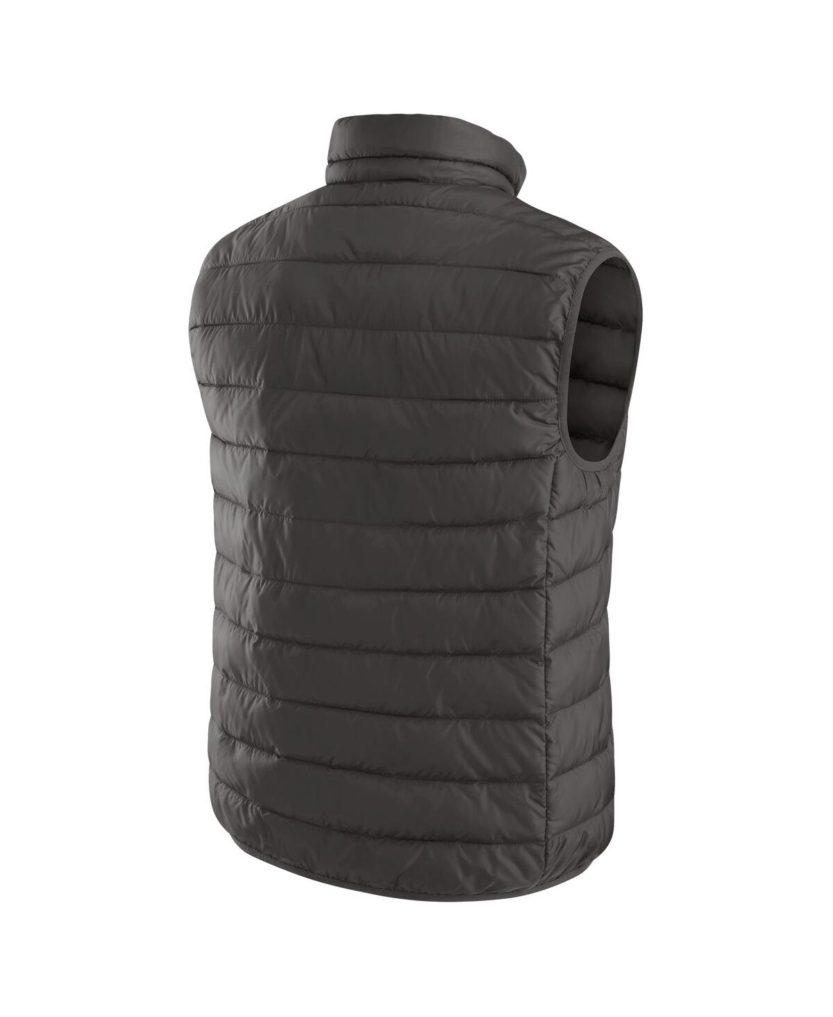 Fanatics Men's Black Las Vegas Raiders Packable Full-zip Vest With Travel Bag In Black