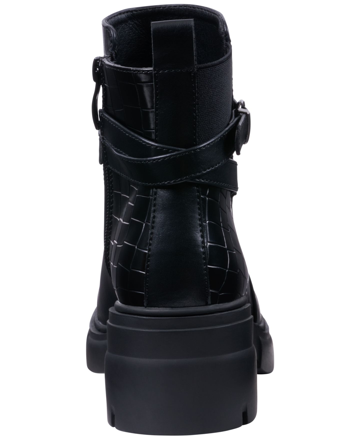 Женские ботинки GC Shoes Dawn Lug Sole Block Heel Booties, цвет: Чёрный — фото 3