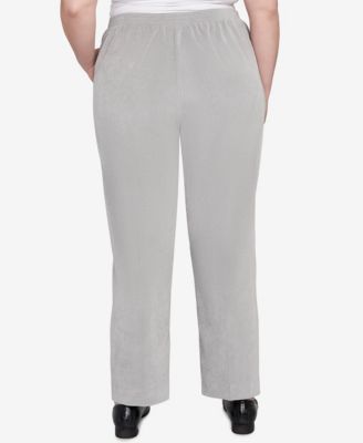 Plus Size Stockbridge Pull-On Corduroy Flat Front Average Length Pant