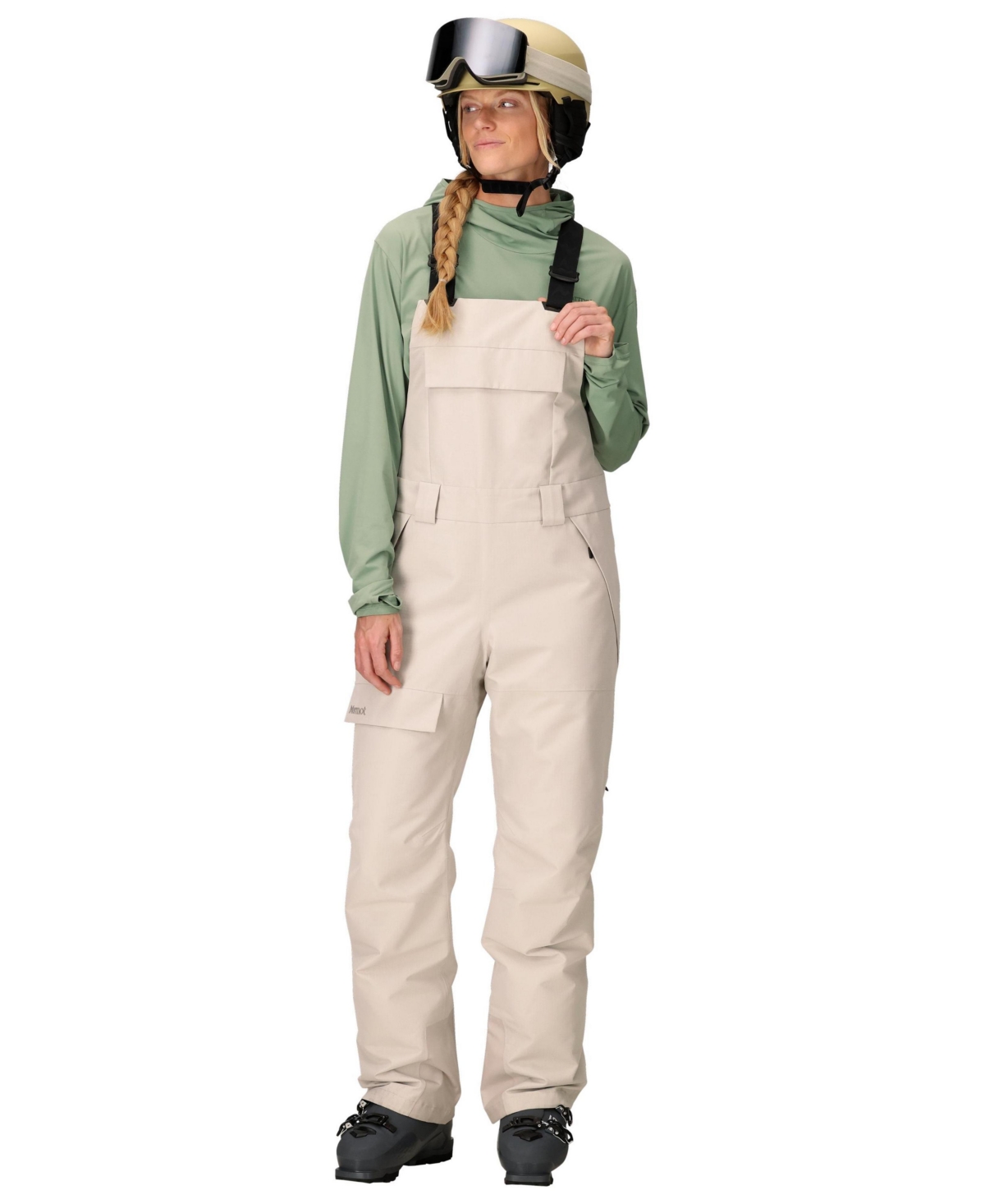 Marmot Women's Insulated Bib Overalls In Brown