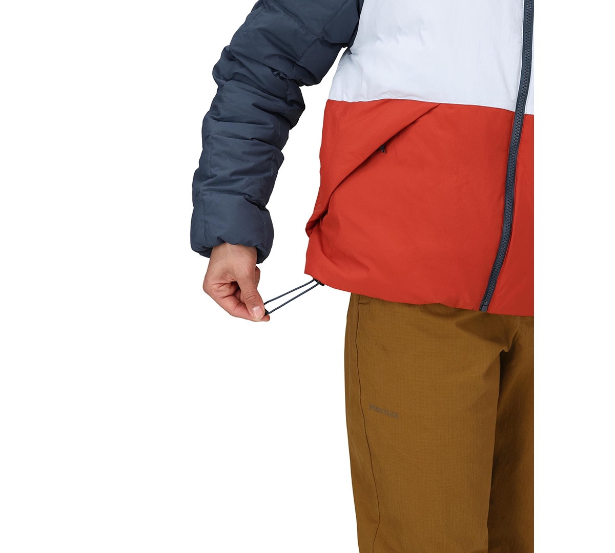 Marmot Women's Ares Colorblocked Down Jacket In Blue