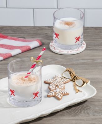 Bow Icon Glasses, Set of 2