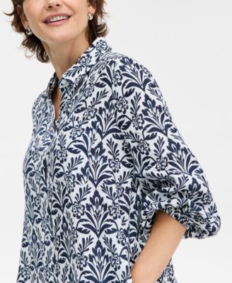 Petite 3/4-Sleeve Mini Shirt Dress, Macy's Exclusive