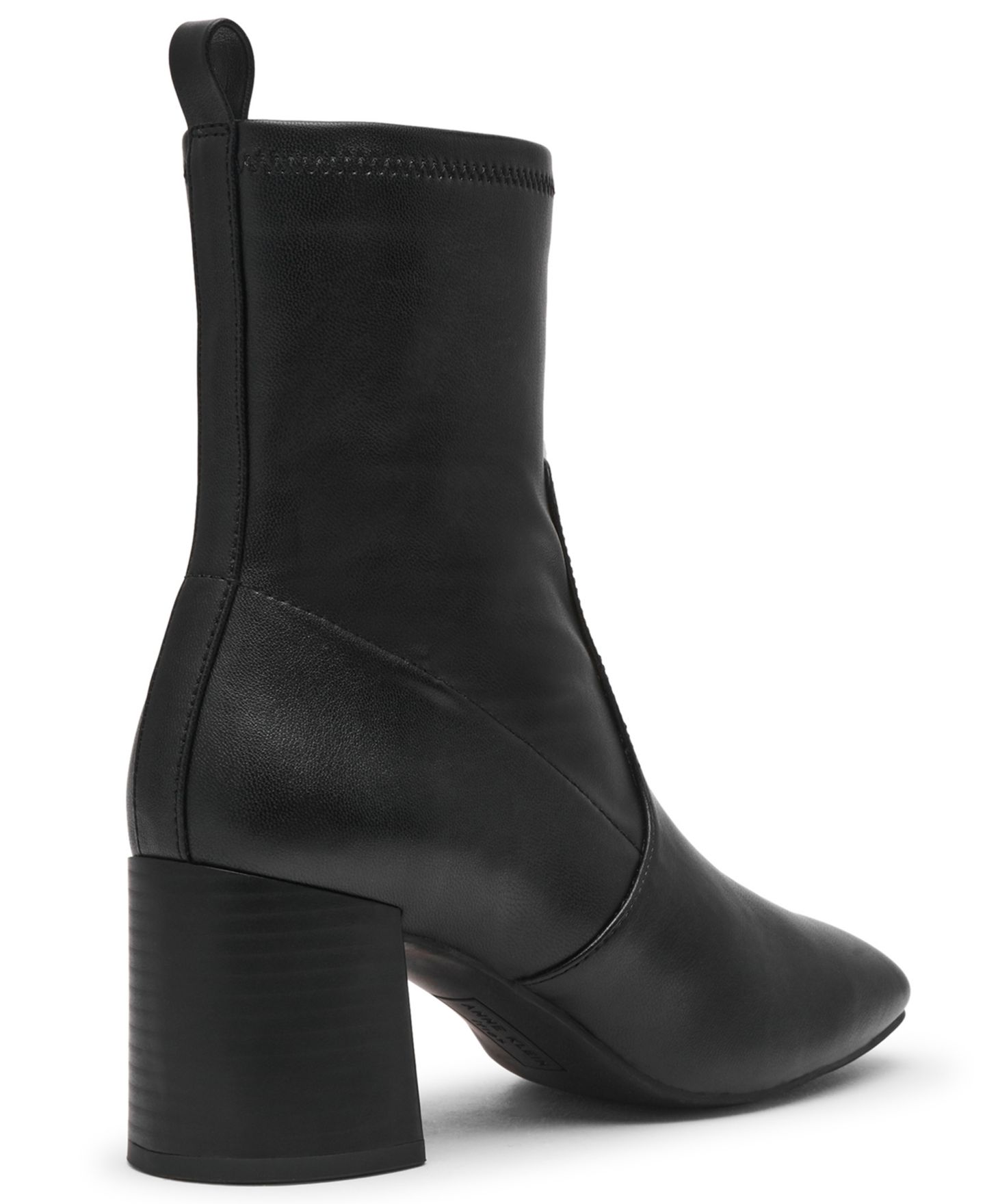 Женские ботинки Anne Klein Lyla Block Heel Booties, цвет: Чёрный гладкий — фото 2