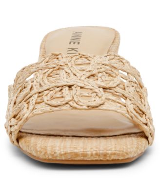 Women's Flores Block Heel Raffia Dress Sandals