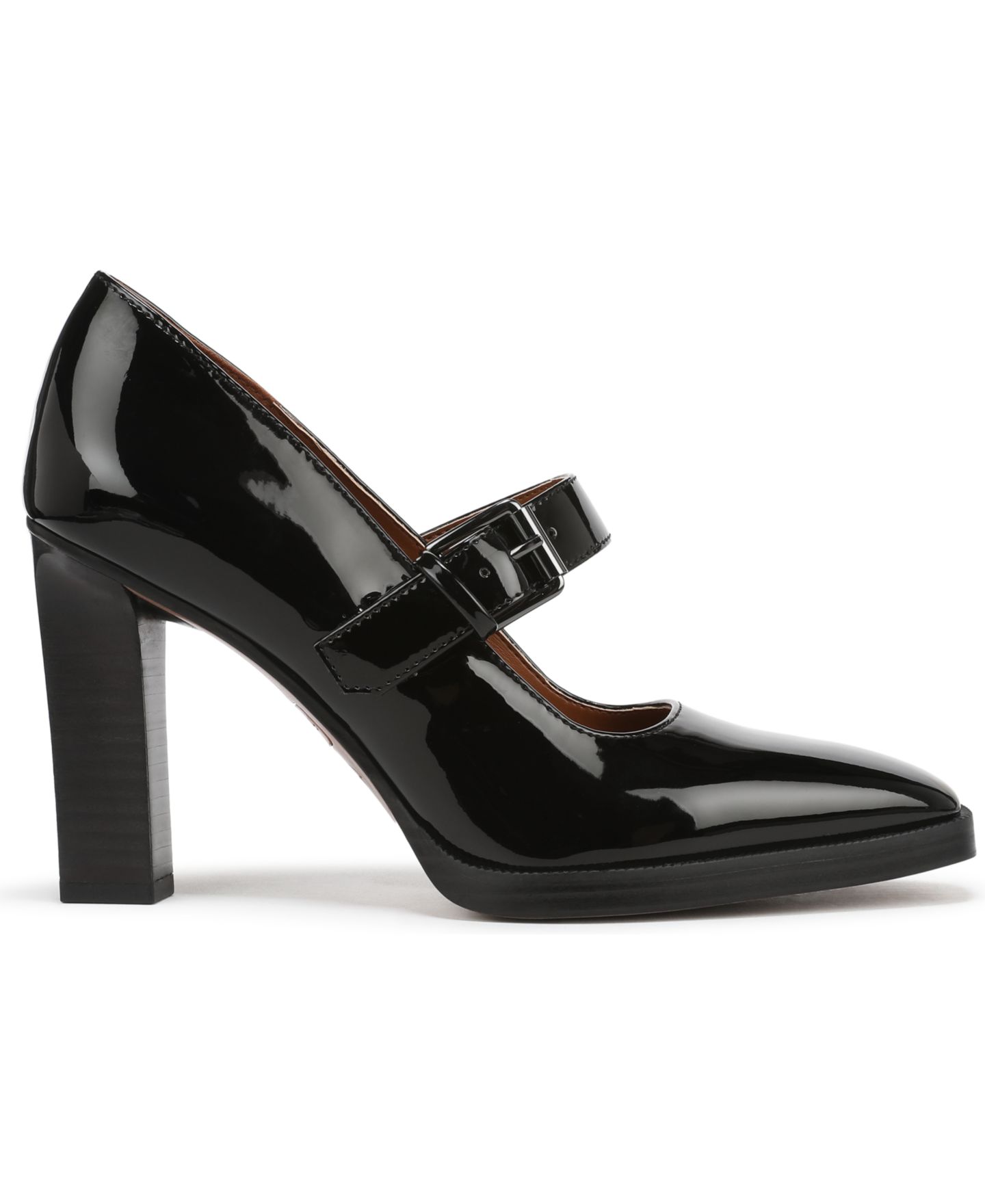 Обувь Franco Sarto Women's Shalina Square Toe Mary Jane Shoes, цвет: Чёрный лаковая искусственная кожа — фото 2
