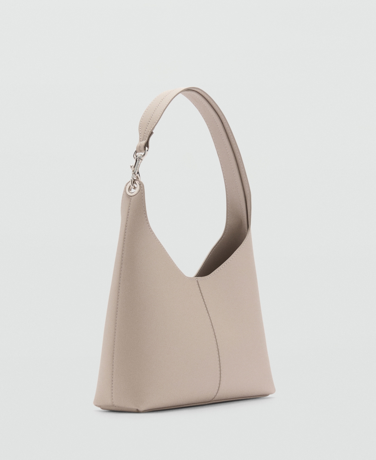 Mango Women's Metallic Detail Shopper Bag In Gray