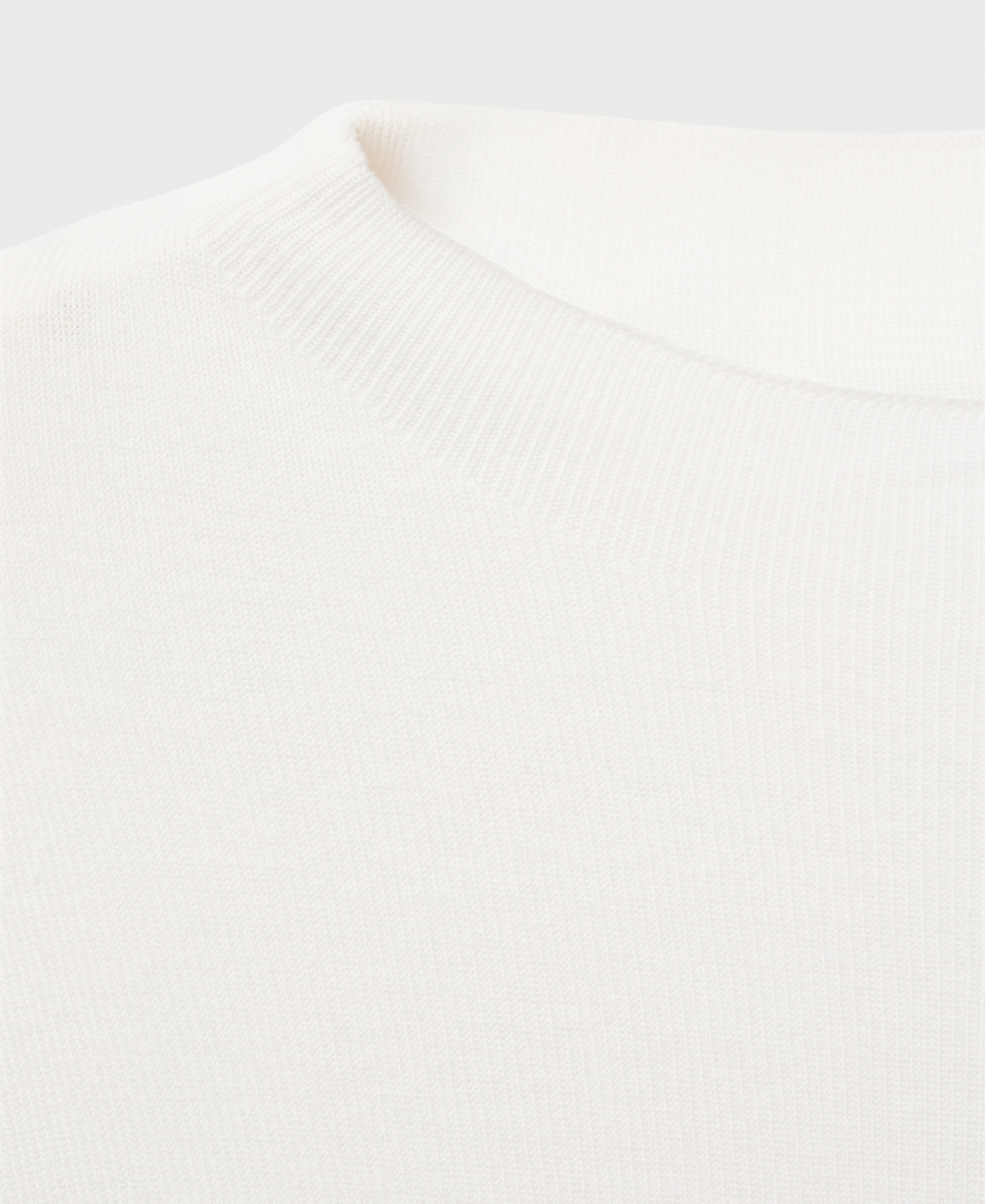 Mango Women's Short-sleeved Fine-knit Sweater In White
