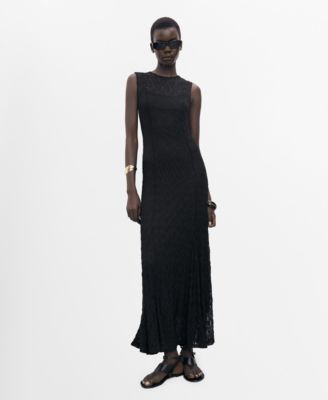 MANGO - Women's Long Lace Dress