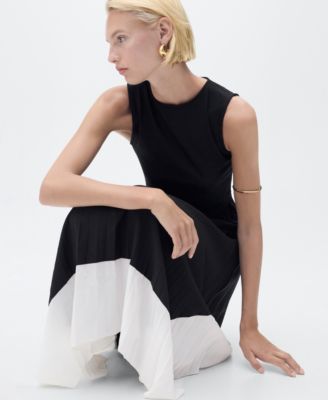 Women's Combined Pleated Dress