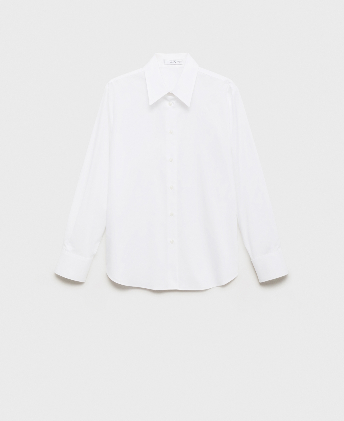Mango Regular Fit Woven Shirt In White