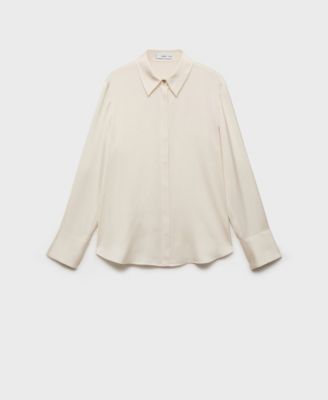 Women's Satin Finish Flowy Shirt