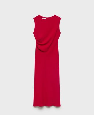 Women's Ruched Midi Dress