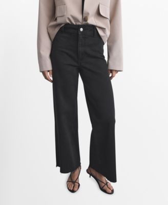 MANGO - Women's Catherin Culotte High-Rise Jeans