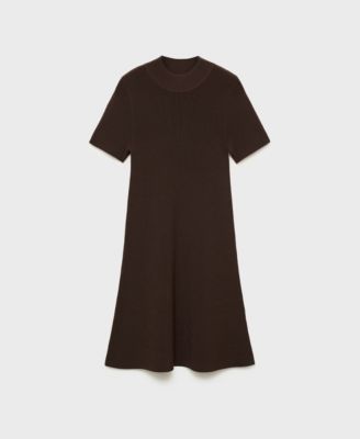 Women's Perkins-Neck Knitted Dress