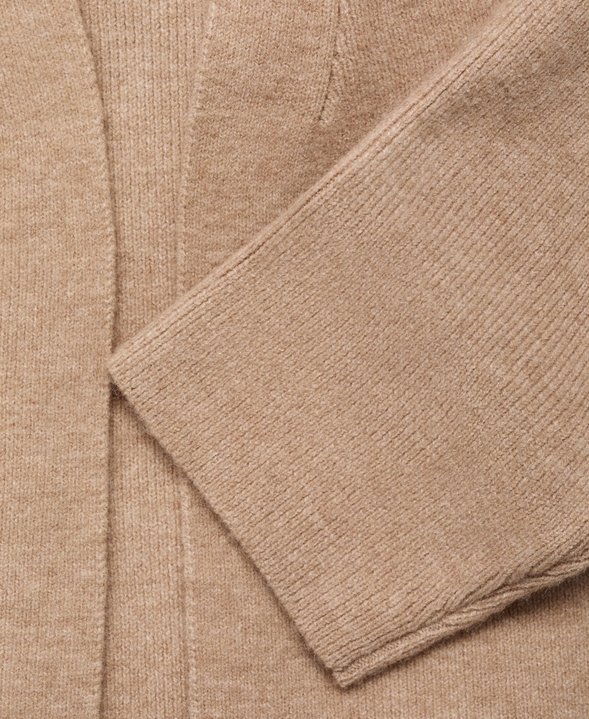 Mango Women's Long Knitted Cardigan In Brown