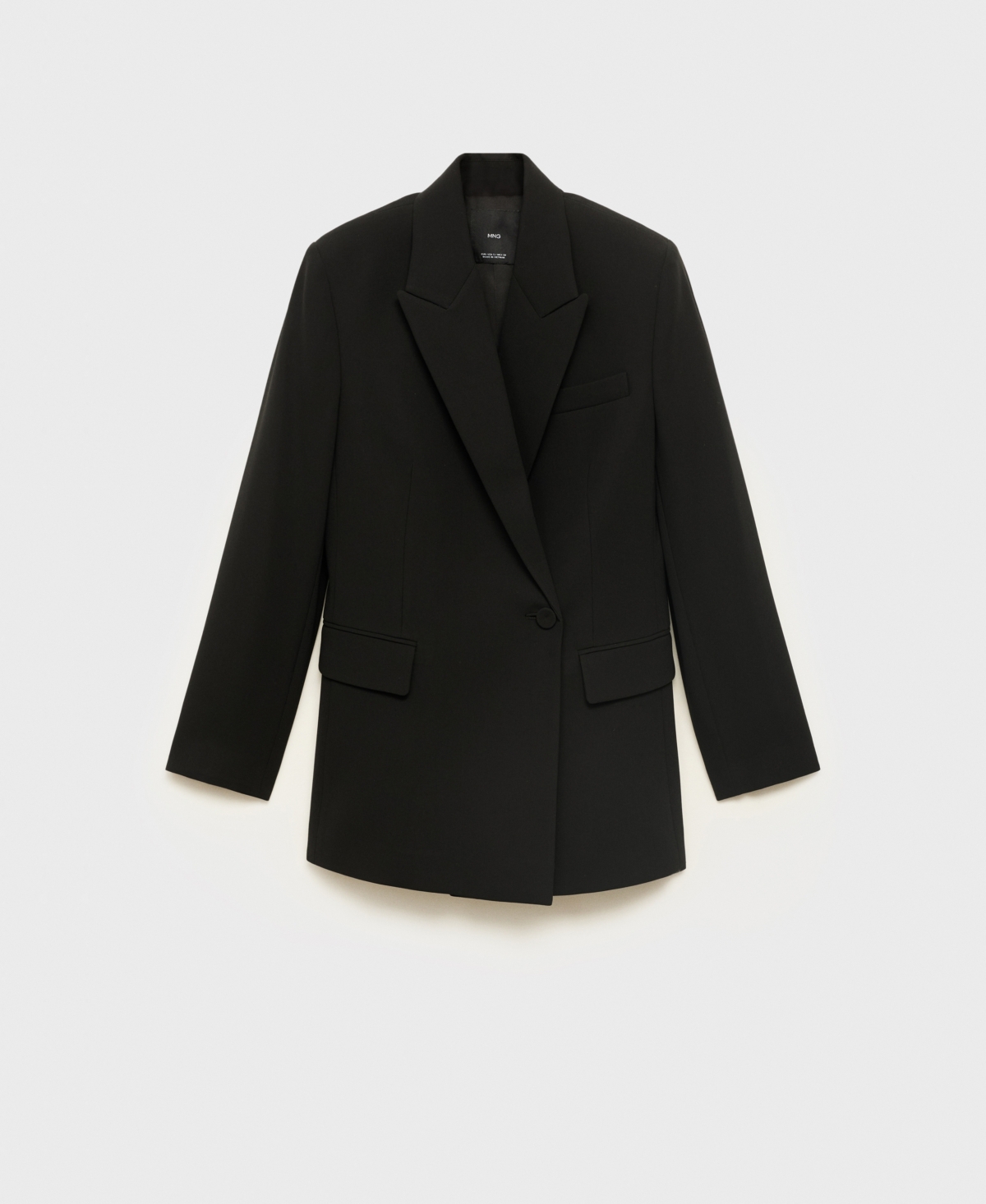Mango Women's Double-breasted Suit Jacket In Black