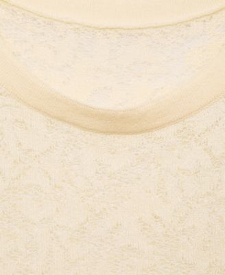 Women's Openwork Knit Top