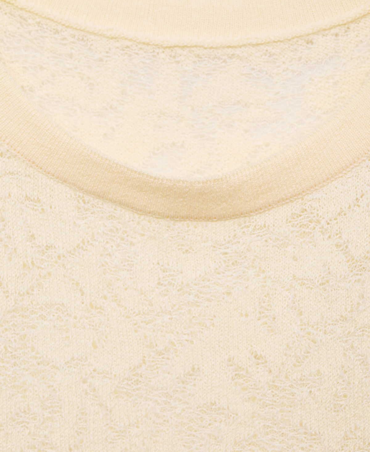 Mango Women's Openwork Knit Top In Neutral