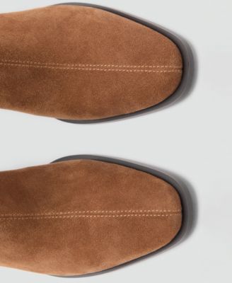 Women's Block Heel Suede Leather Ankle Boots