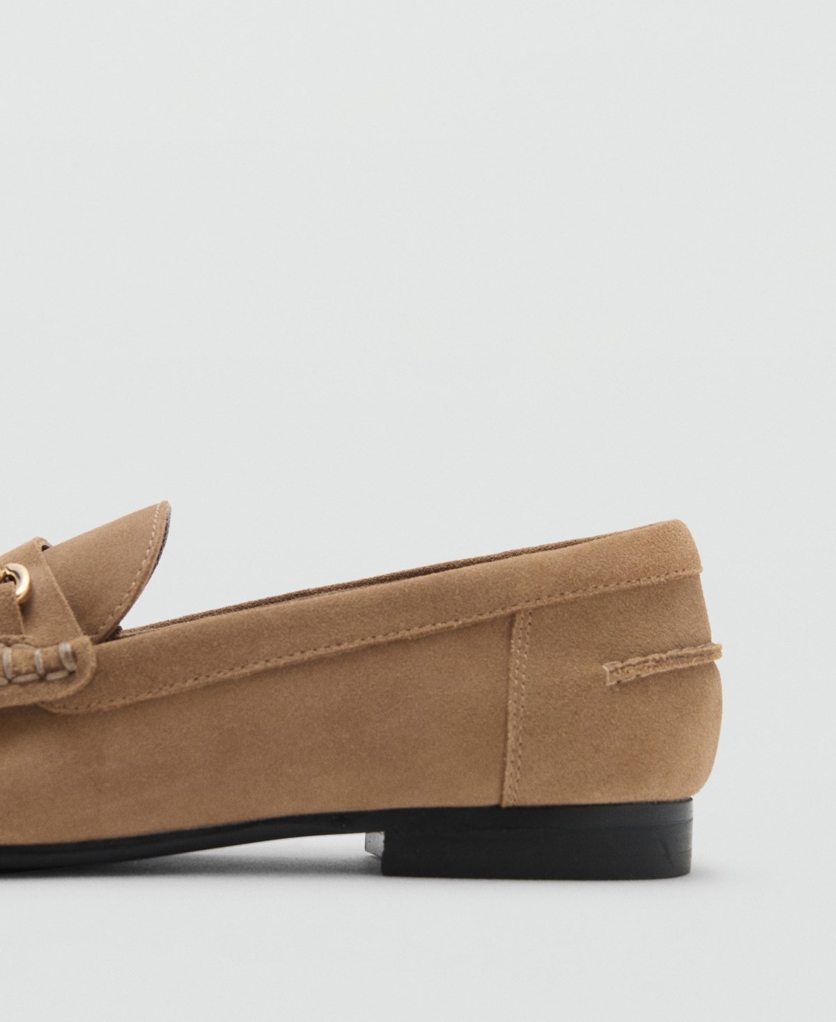 Mango Women's Buckle Suede Moccasins