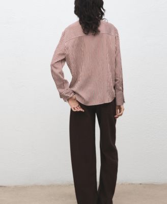 Women's Striped Straight Shirt