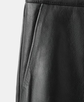 Women's Selection Leather Flare Pants