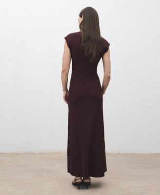 Women's Perkins-Neck Knitted Dress