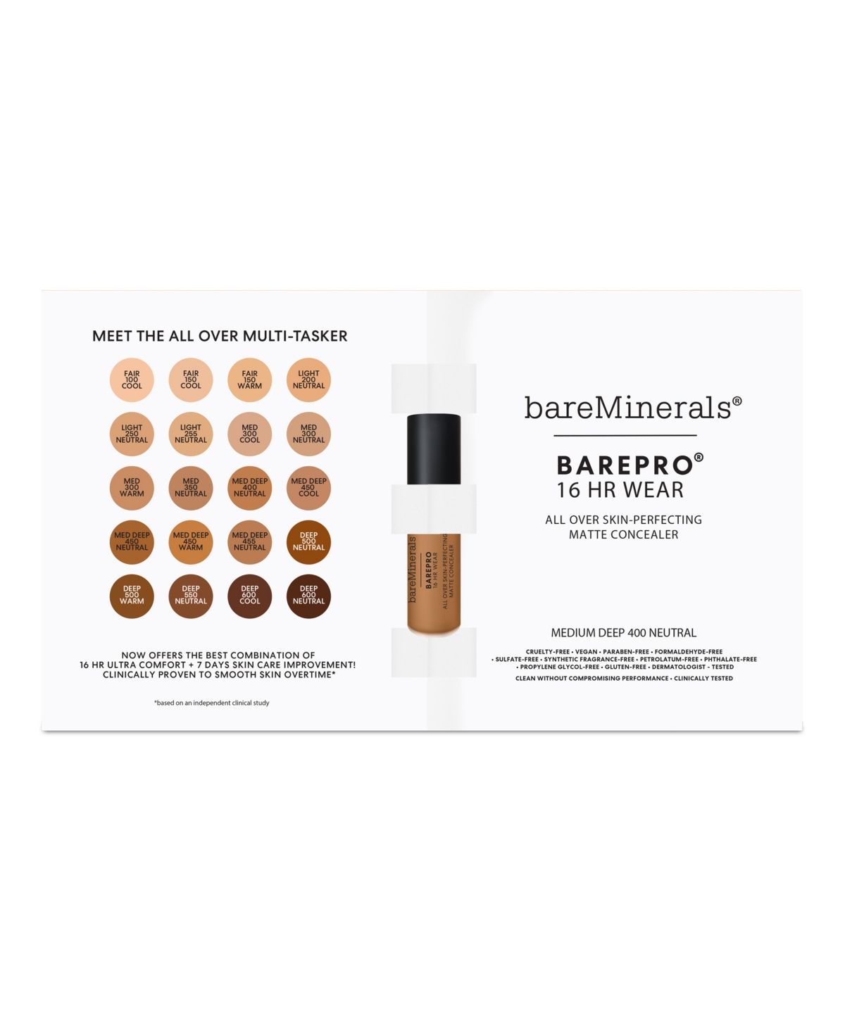 Bareminerals Choose Your Free Barepro Matte Concealer Deluxe Mini With A $50  Purchase