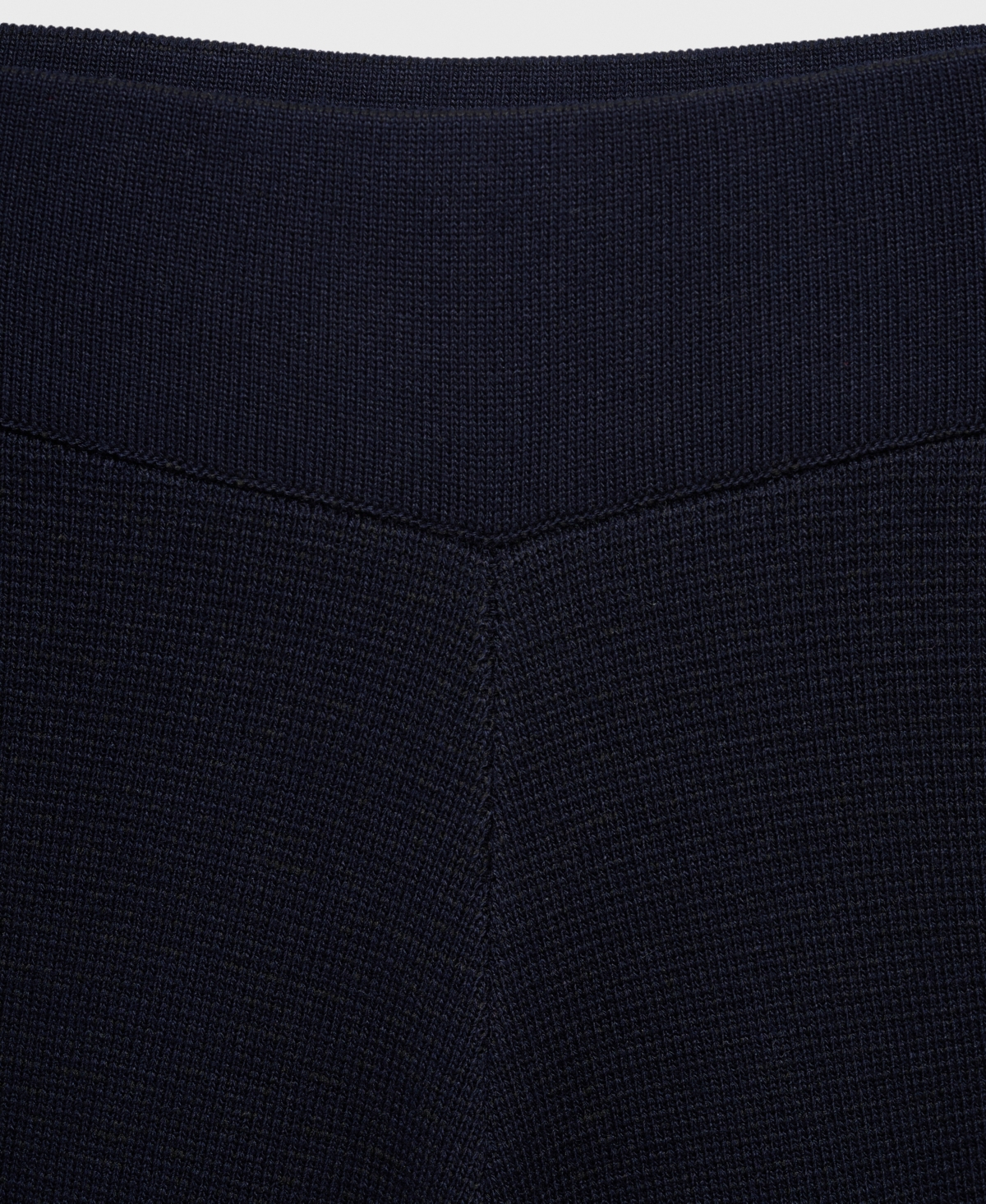 Mango Fine-knit Straight-fit Trousers Dark Navy In Blue