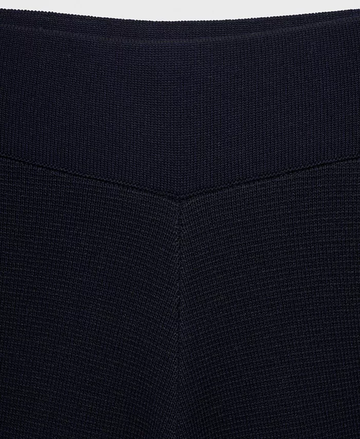 Women's Fine-Knit Straight-Fit Pants - thumbnail 6