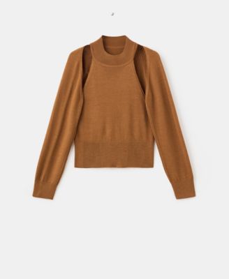 Women's Cardigan-Style Detailing Sweater