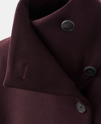 Women's Virgin Wool Chimney Collar Coat