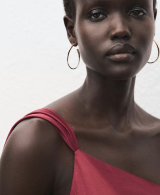 Women's Asymmetrical Satin Dress