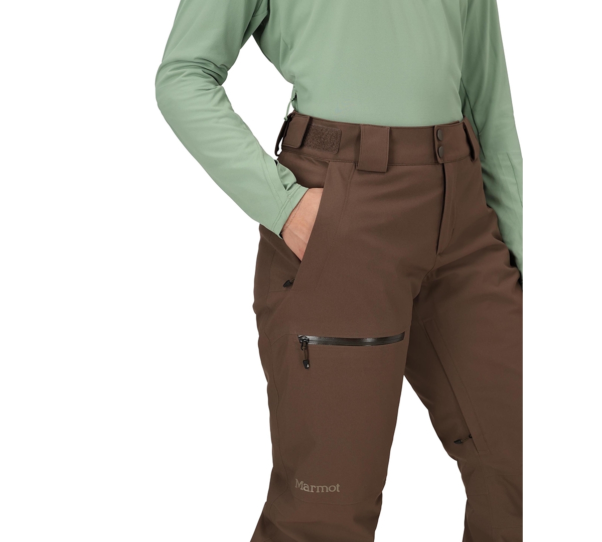 Marmot Women's Insulated Refuge Snow Pants In Brown