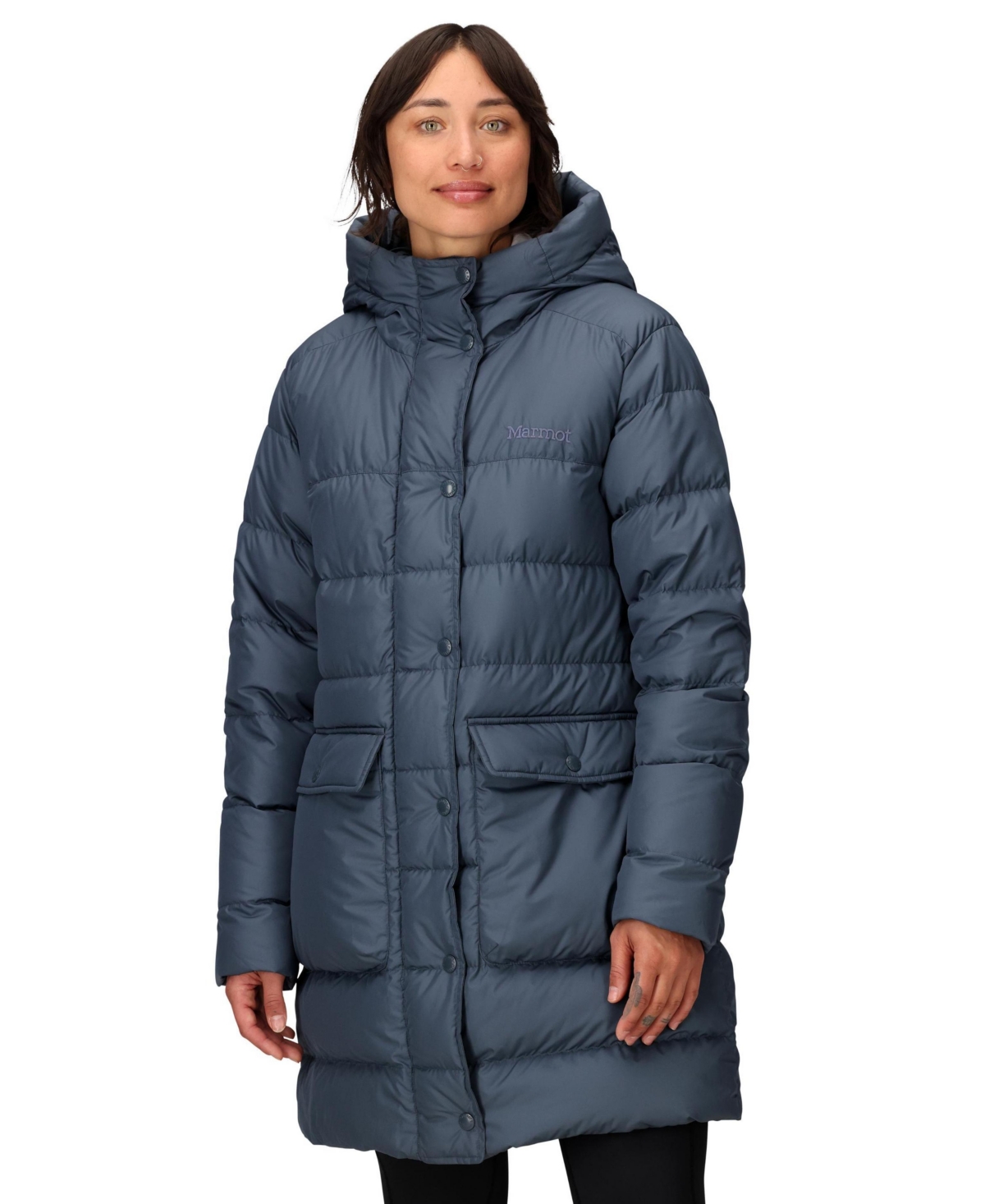 Marmot Women's Strollbridge Hooded Down Parka In Blue
