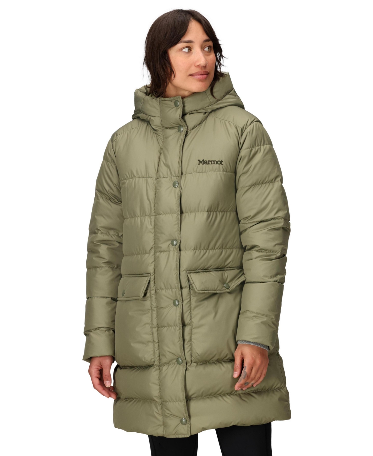 Marmot Women's Strollbridge Hooded Down Parka In Green