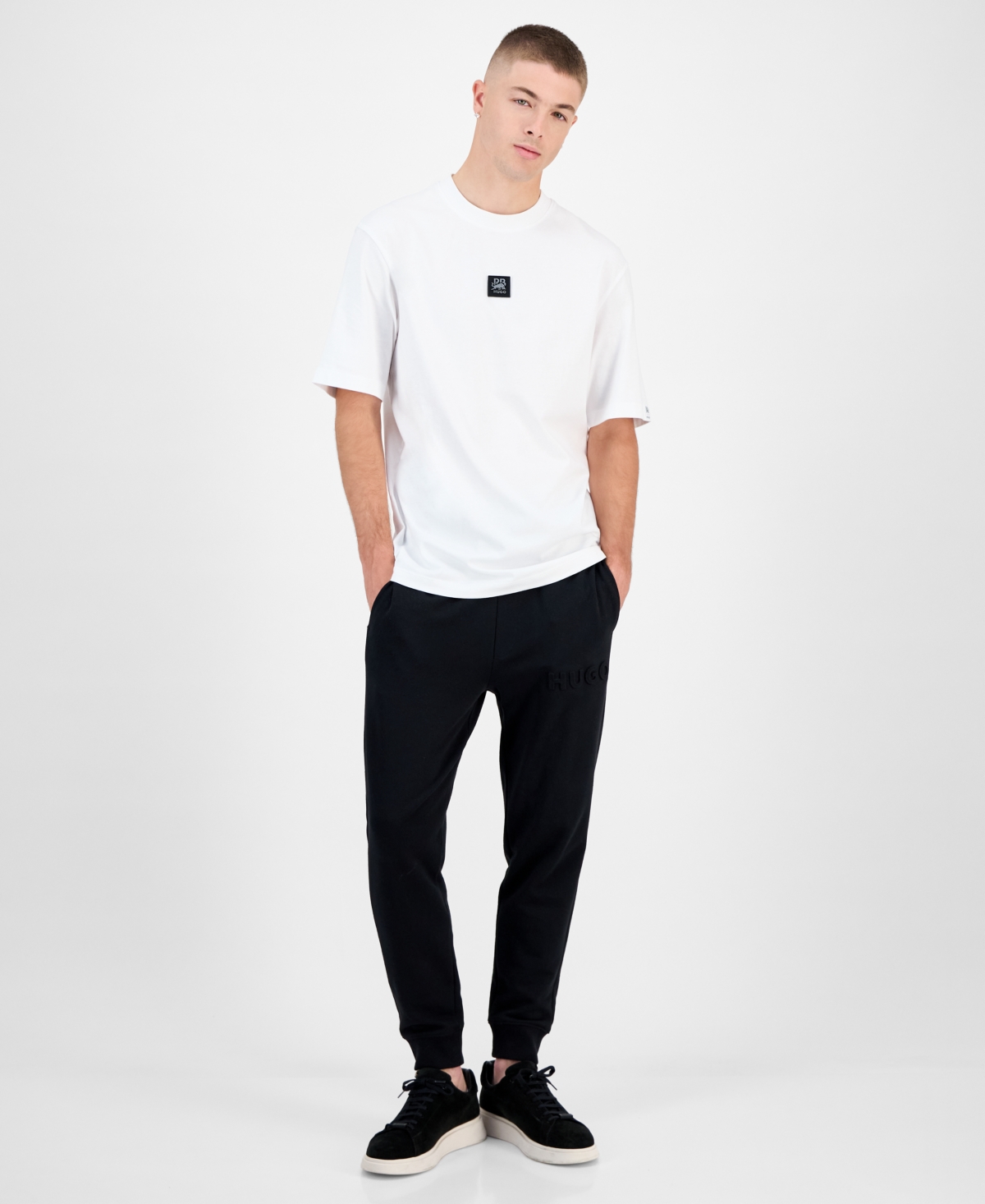 Racing Bulls x Hugo Men's Dogos Relaxed-Fit Crewneck T-Shirt