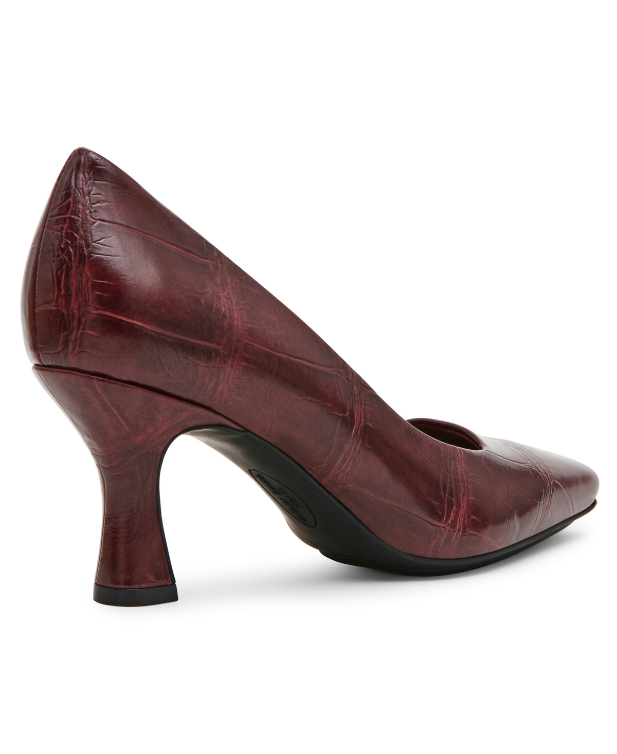 Anne Klein Women's Prima Flared Heel Pumps In Burgundy