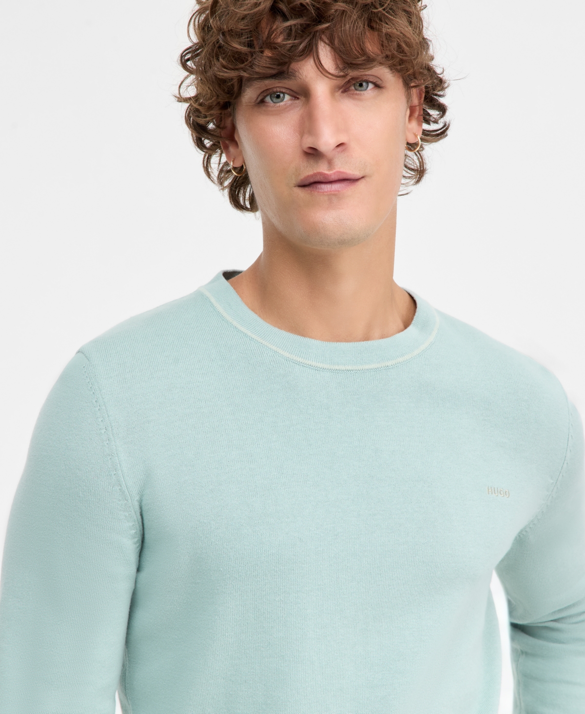 Hugo Boss Men's San Cassius Crewneck Long-Sleeve Sweater