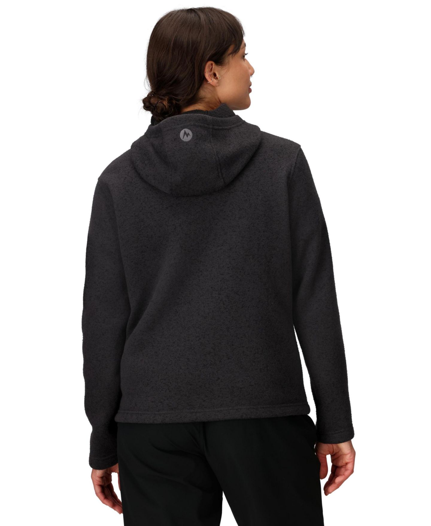 Женские куртки Marmot Drop Line Full Zip Hoody, цвет: Чёрный — фото 4