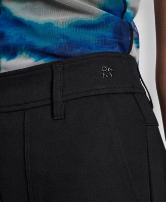 Women's Wide-Leg Cropped Ponte Pants