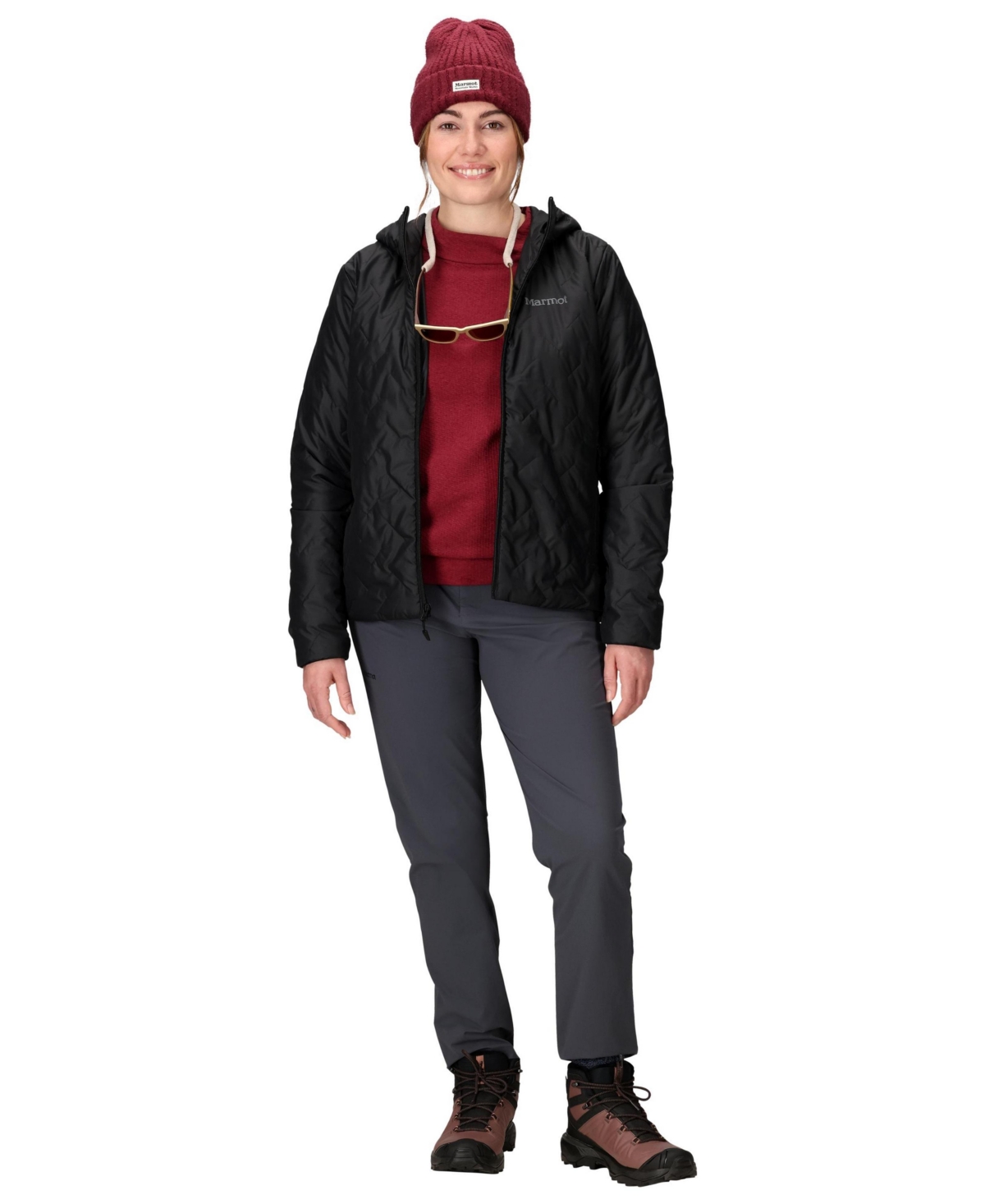 Marmot Women's Quilt Long Sleeve Fixed Hoodie