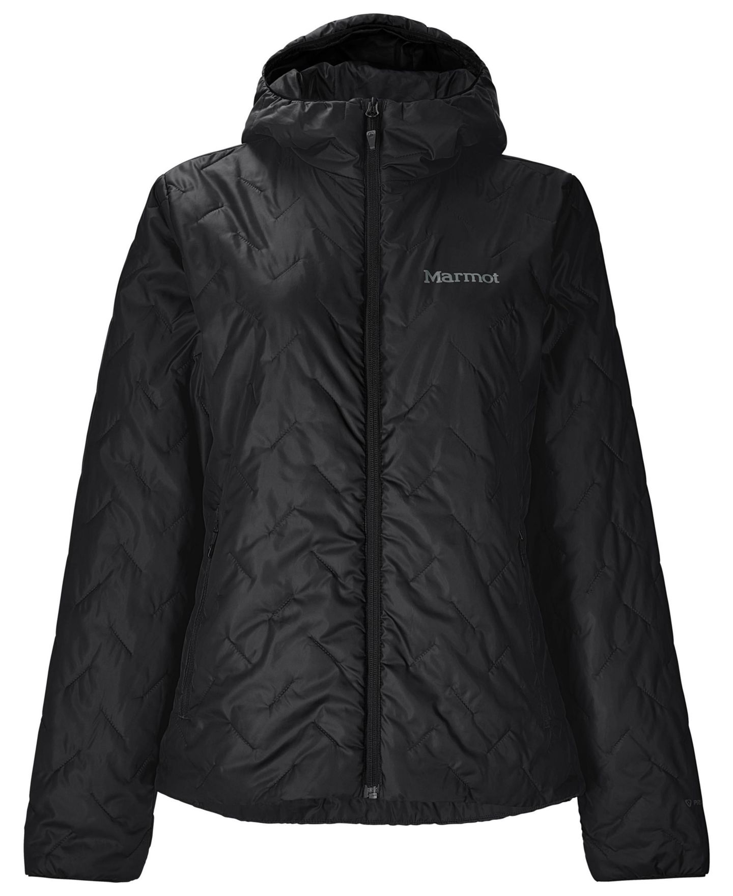 Женские куртки Marmot MonoQuilt Hoody, цвет: Чёрный — фото 4