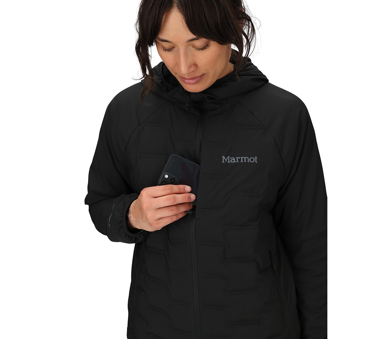 Marmot Women's Active Long Sleeve Hoodie In Black