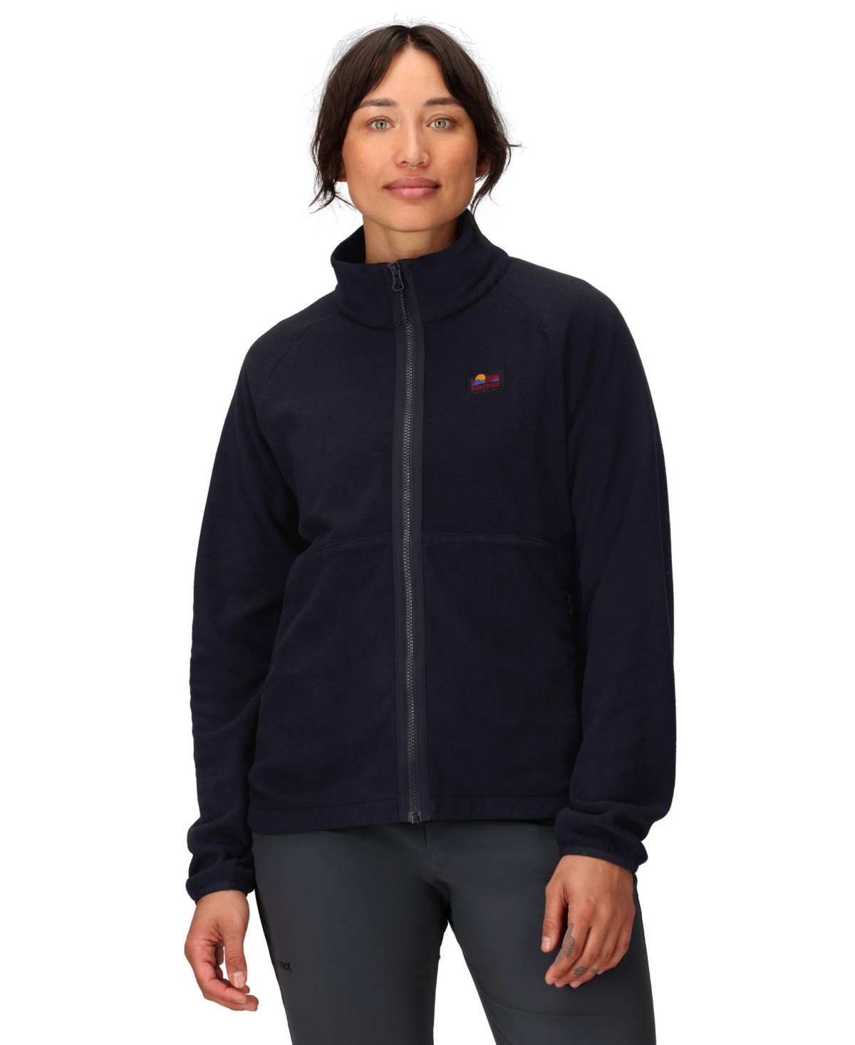 Marmot Women's Upward Long Sleeve Fleece Jacket In Black