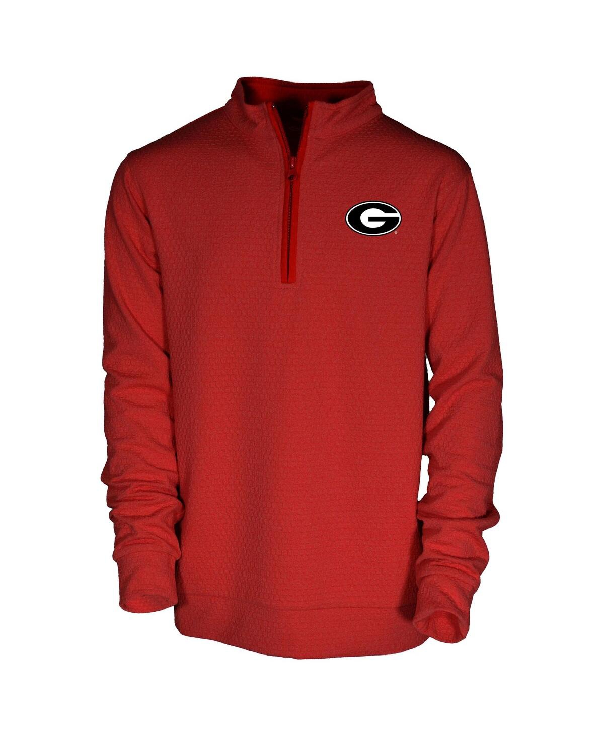 Garb Big Boys And Girls Red Georgia Bulldogs Sterling Long Sleeve Quarter-zip Performance Sweatshirt In Red